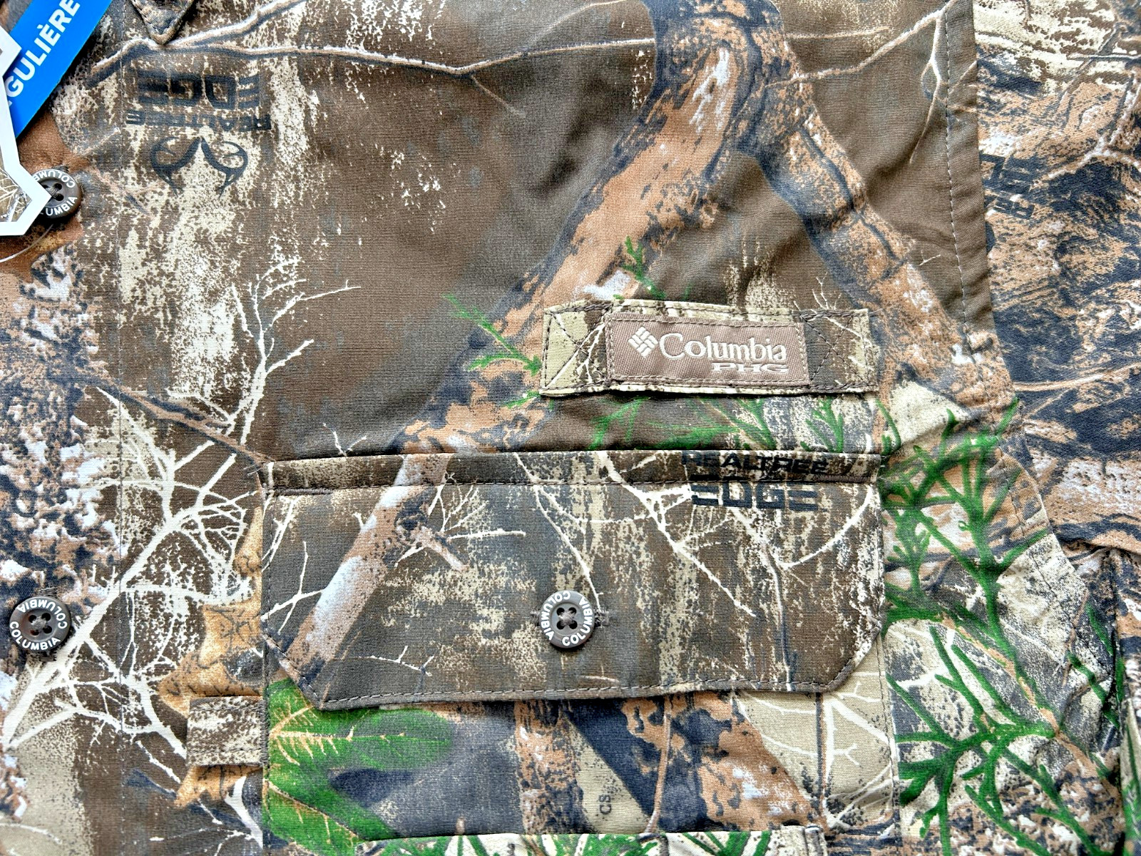 Columbia Mens PHG Super Sharptail Camo Button Up Shirt