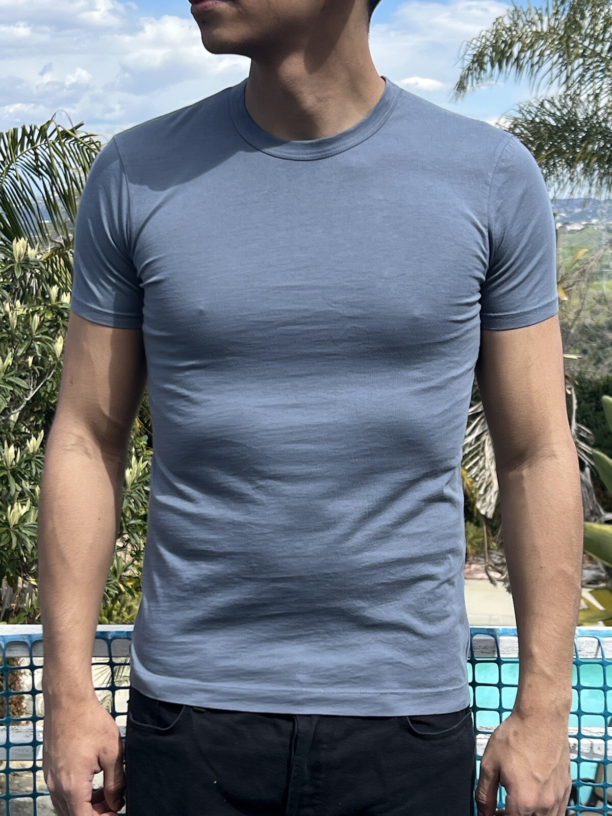 NWT Buck Mason Baltic 100% Pima COTTON Classic Straight Hem T-shirt Tee