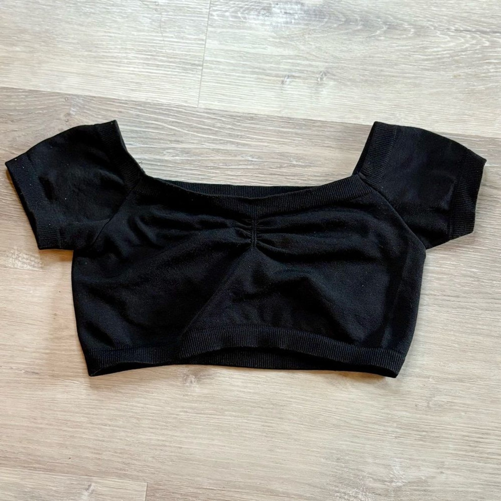 Free People Intimately Stretch Off the Shoulder Layering Top Black Size M/L