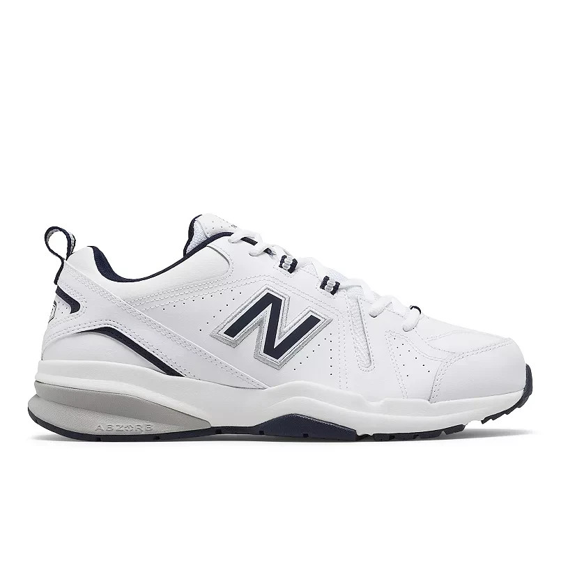 New Balance 608 V5 Cross Training Shoes Sneakers Men’s 10 White & Navy $75 NEW