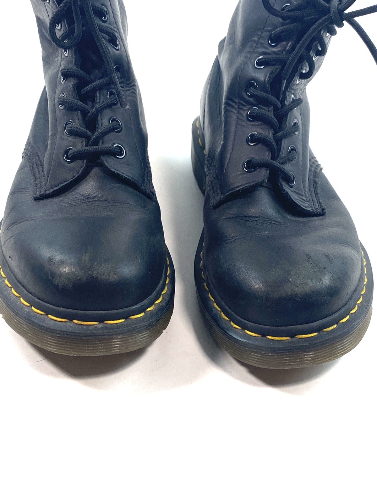 Dr Doc Martens 1460 Black Smooth Boots Lace Up Combat Womens US 7 uk 6 EU 39