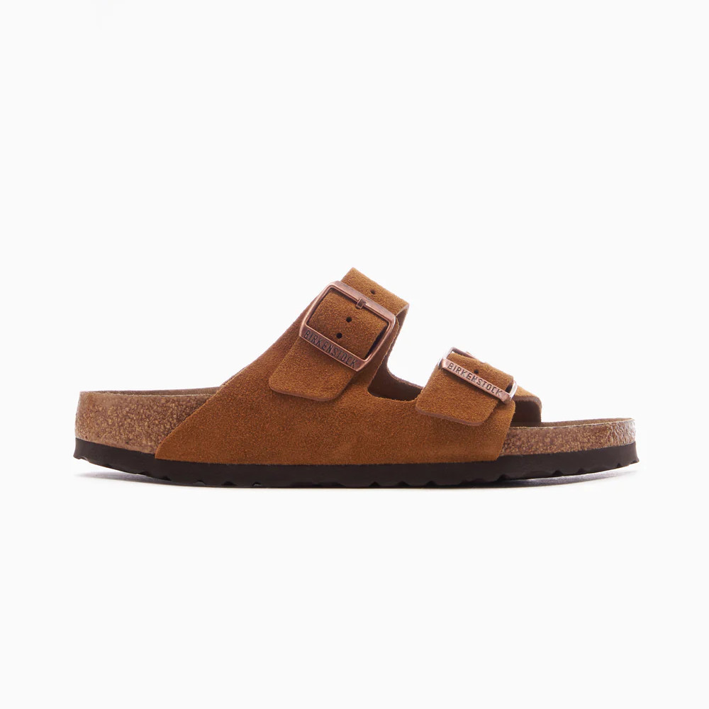 Birkenstock Arizona Mink Soft Footbed Suede Leather Sandal Unisex Shoes