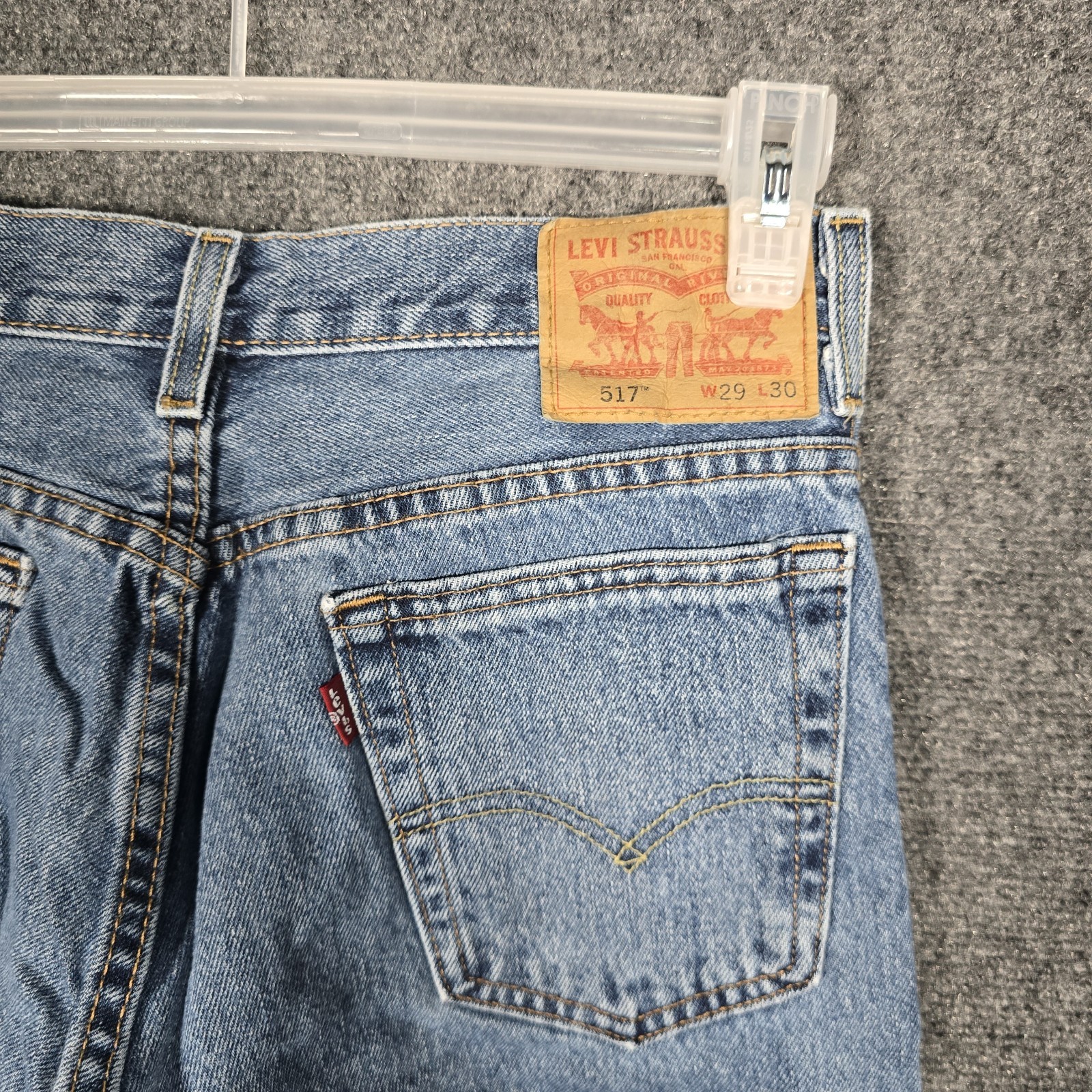 Levis 517 Jeans Mens 29×30 Bootcut Blue Denim Stretch Classic Western
