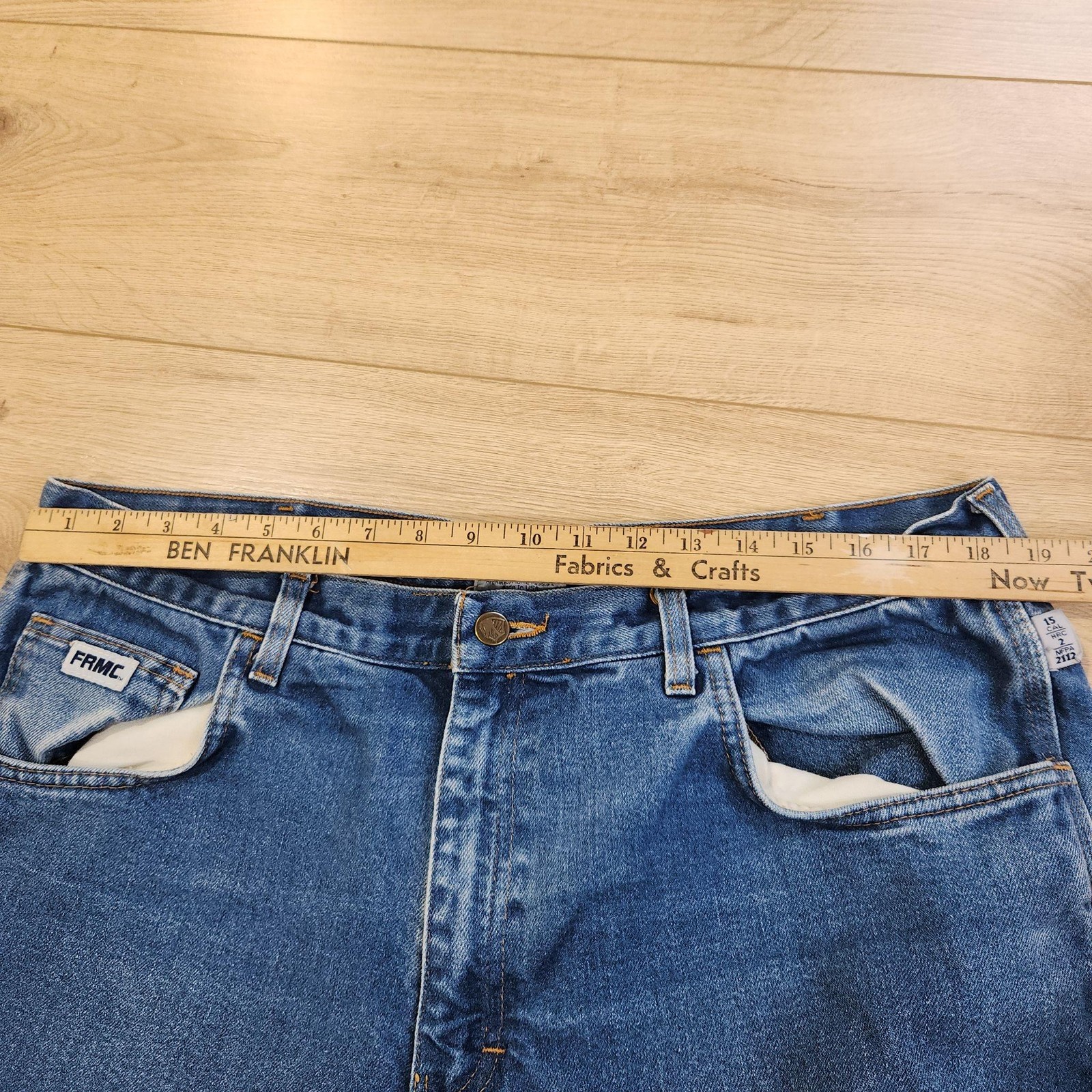 Tyndale FR Jeans Mens 40×34 Blue Medium Wash Relaxed Straight Denim F290T