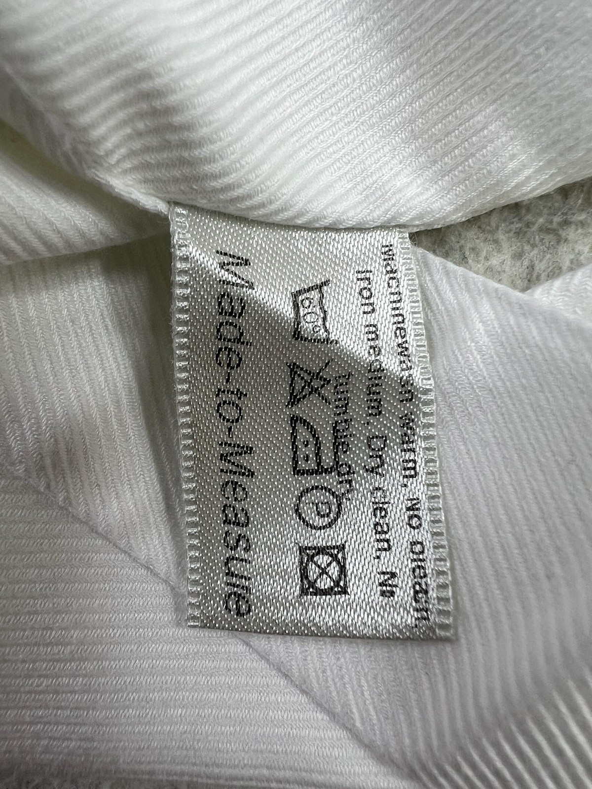 Eton Dress Shirt Mens 15.5 39 34/35 White Solid Contemporary Cotton Twill LS
