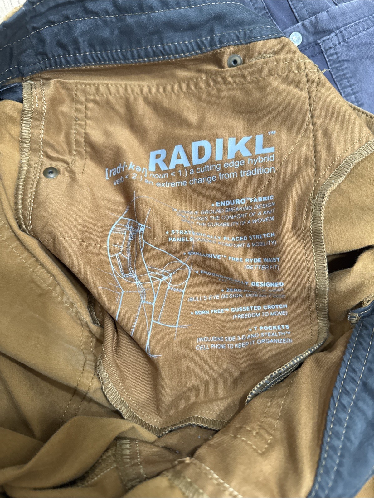 Kuhl Radikl Pants Mens 40×32 Technical Hiking Performance Stretch Pants. 2 Pairs