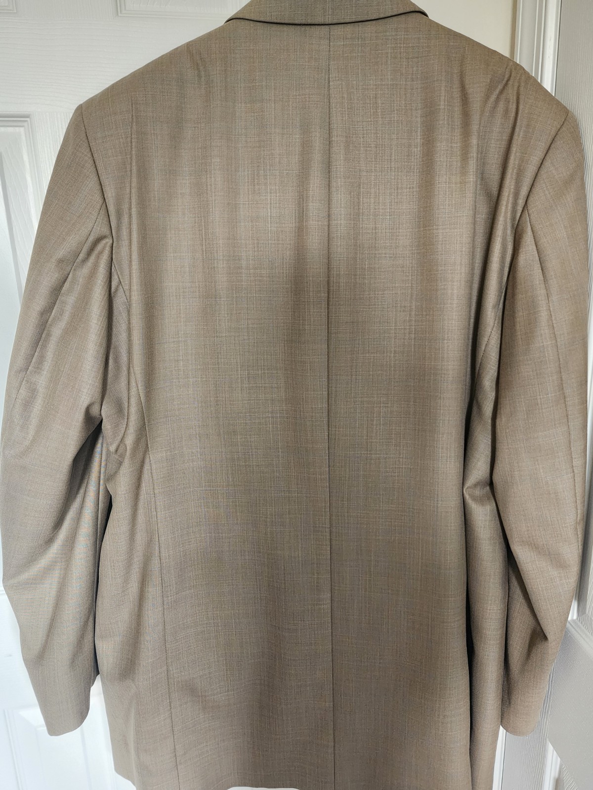 FUBU Tan Solid 2-Piece Suit Men’s Size 50XL Big & Tall 4-Button Notch Lapel