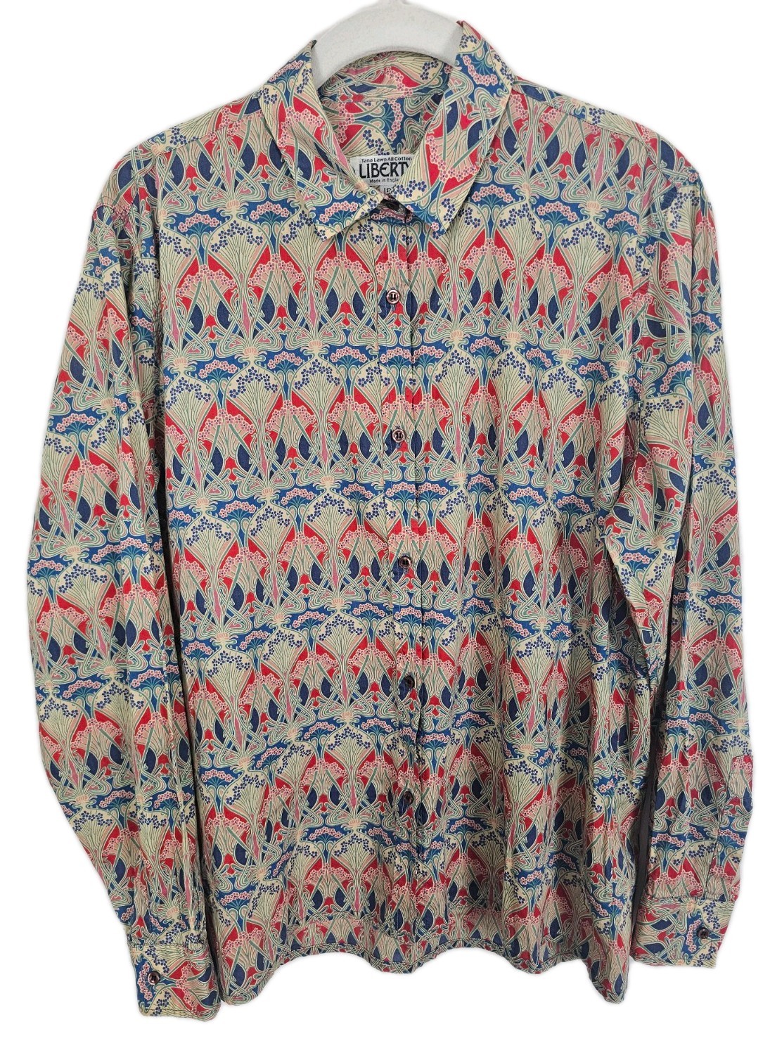 Vintage Liberty Shirt Size 18 Tana Lawn Cotton Floral Made in England