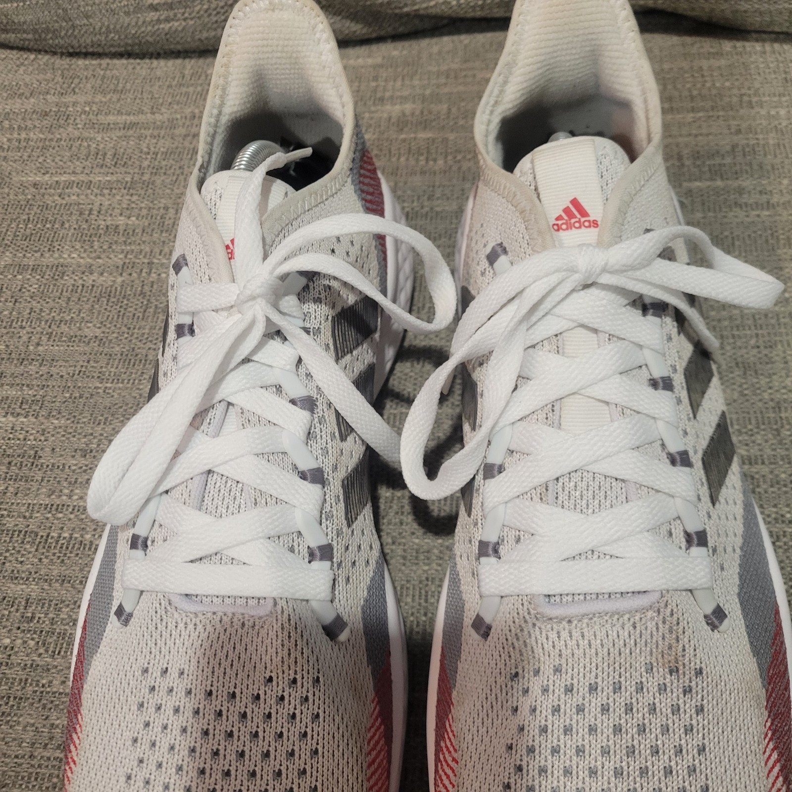 Adidas Fluidflow 2.0 Mens Size 11.5 White Gray Running Shoes Sneakers GW1902