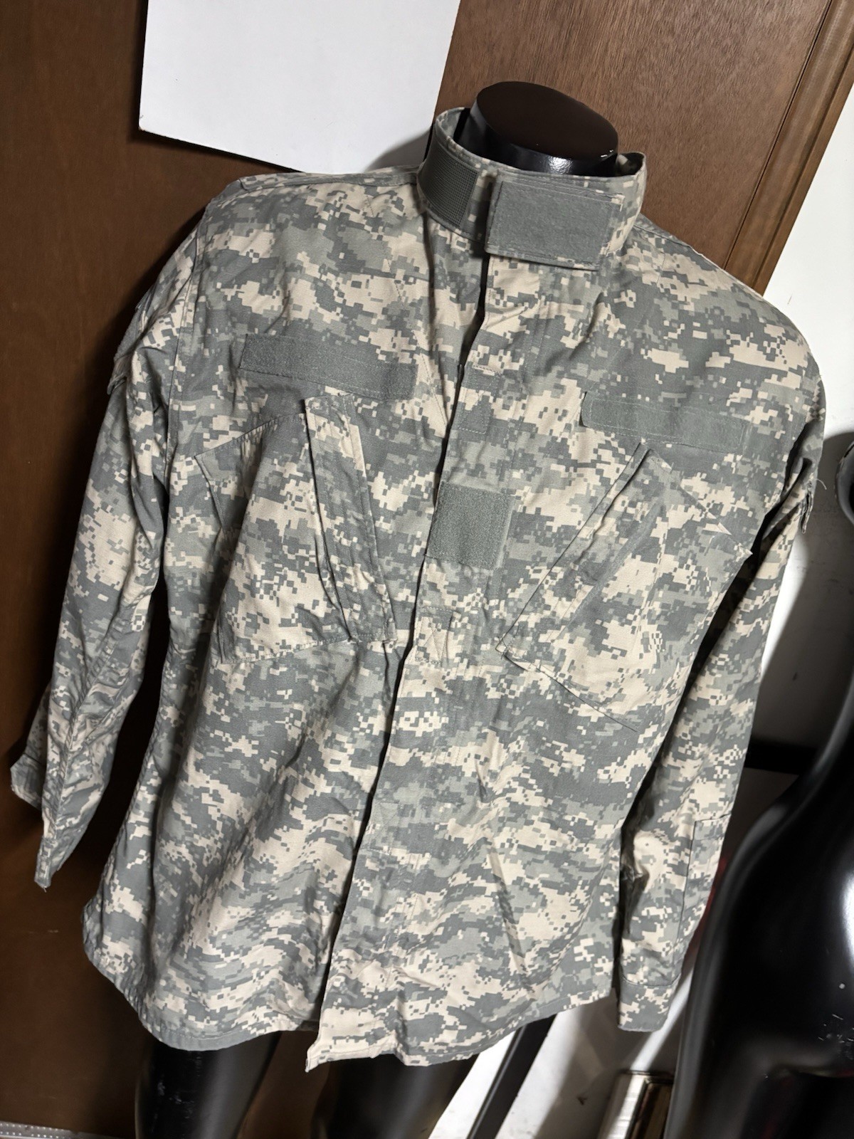 USGI Digi Camo ACU Combat Jacket Coat Medium M L Long Tall Army Ripstop Zip-up