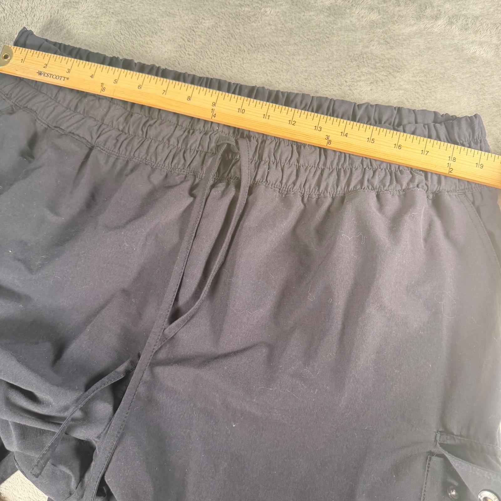 Fabletics Black Cargo Joggers Womens 2X High Rise Athletic Pants PT2149080