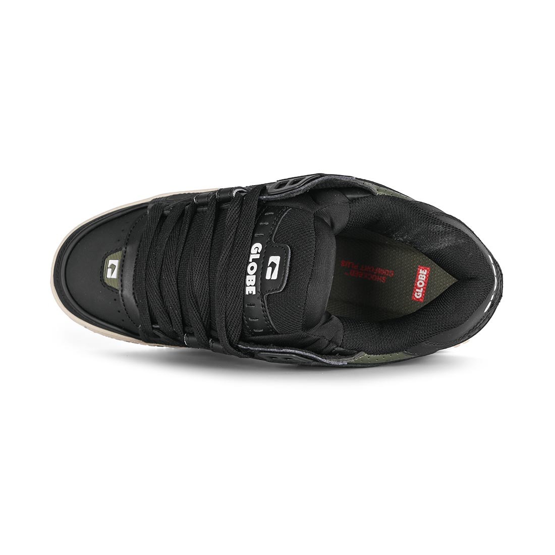 Globe Sabre Skate Shoes – Black/Dark Green