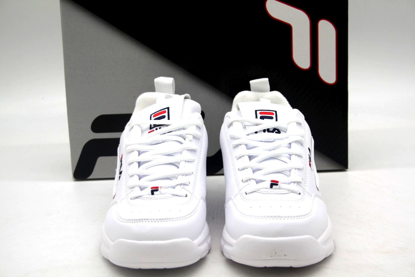 FILA DISRUPTOR SE 1SX60022-166 ATHLETIC ULTRA LIGHT CASUAL SHOE WHITE/NAVY/RED