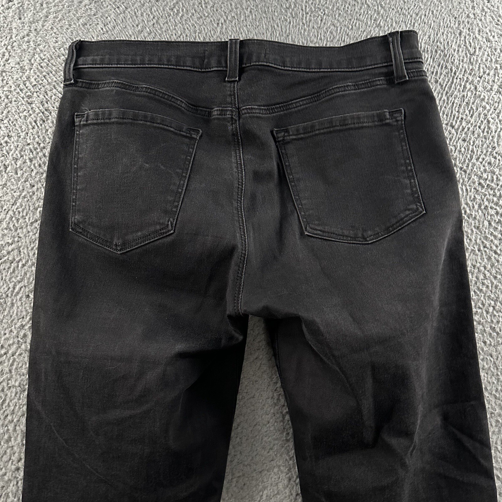 J Brand Womens Jeans Black Size 30 Mid Rise Crop Skinny Distressed Cotton Blend