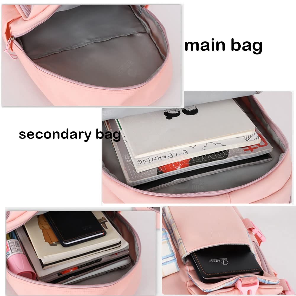 Teenage Girls Backpack 15.6 Inch Laptop School Bag High School College Black