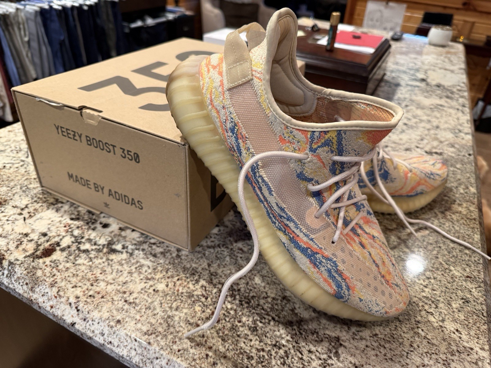 adidas Yeezy Boost 350 V2 MX OAT GW3773 Men’s Low Top Multicolor Sneaker