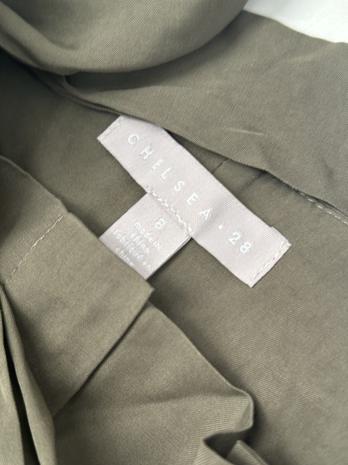 Chelsea 28 Paperbag Waist Tie Trousers Pants Size 8