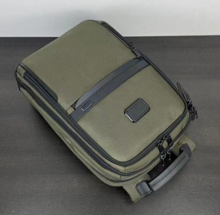 Tumi Alpha 3 Backpack Slim solutions Business Sports Nylon Green Outlet