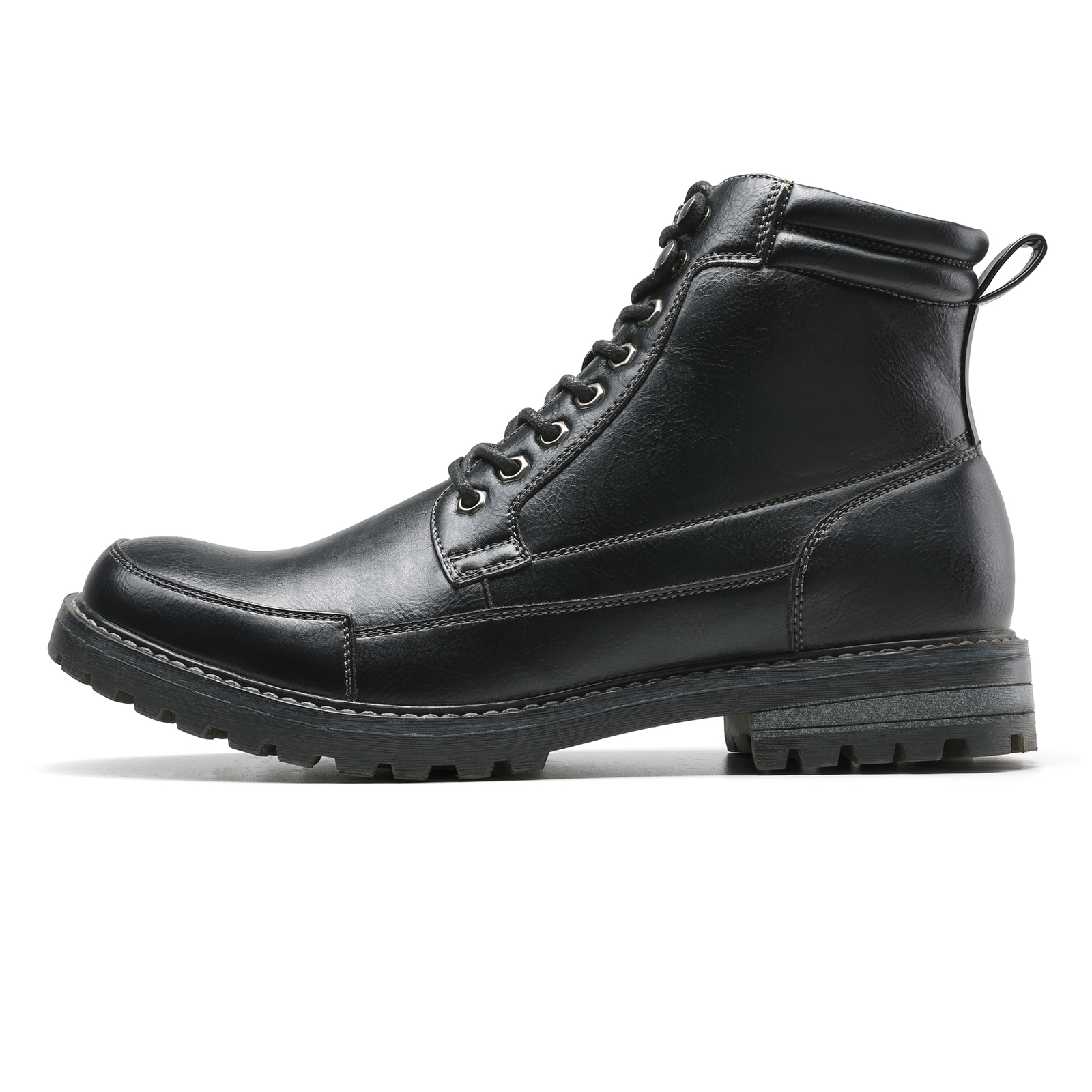 US Men’s Motorcycle Boots Combat Riding Ankle Leather Boots Size 6.5-15
