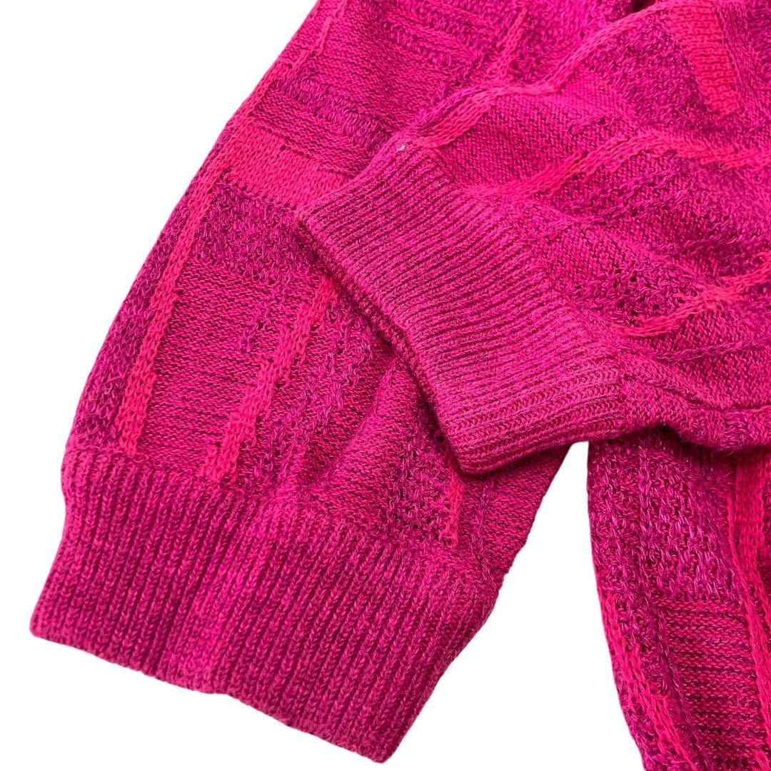 Rare Christian Dior PRET-A-PORTER Cardigan M Knit Silk, Cotton, Rayon Pink