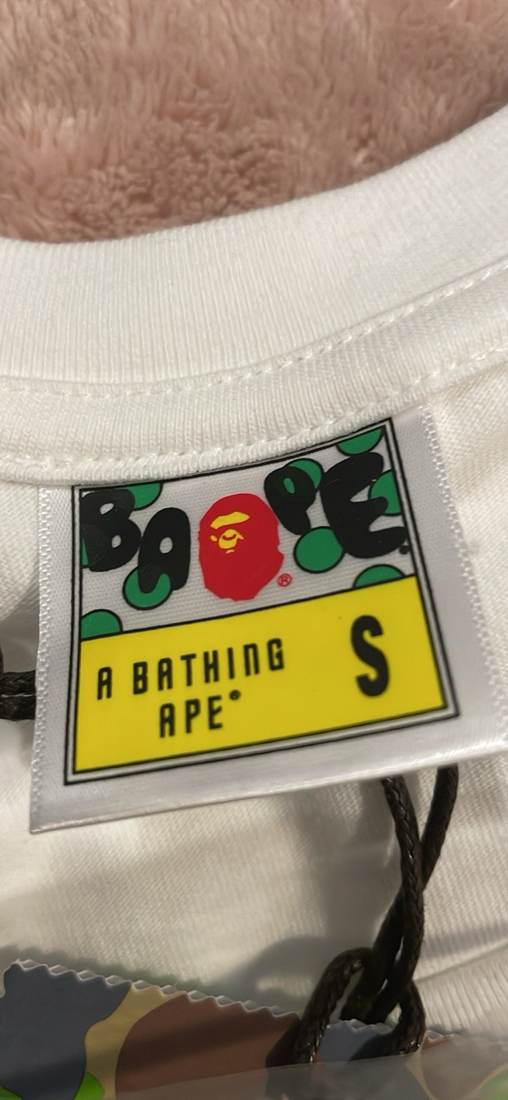 A Bathing Ape Men’s Size S Black Graphic Logo Crew Neck Short Sleeve T-Shirt