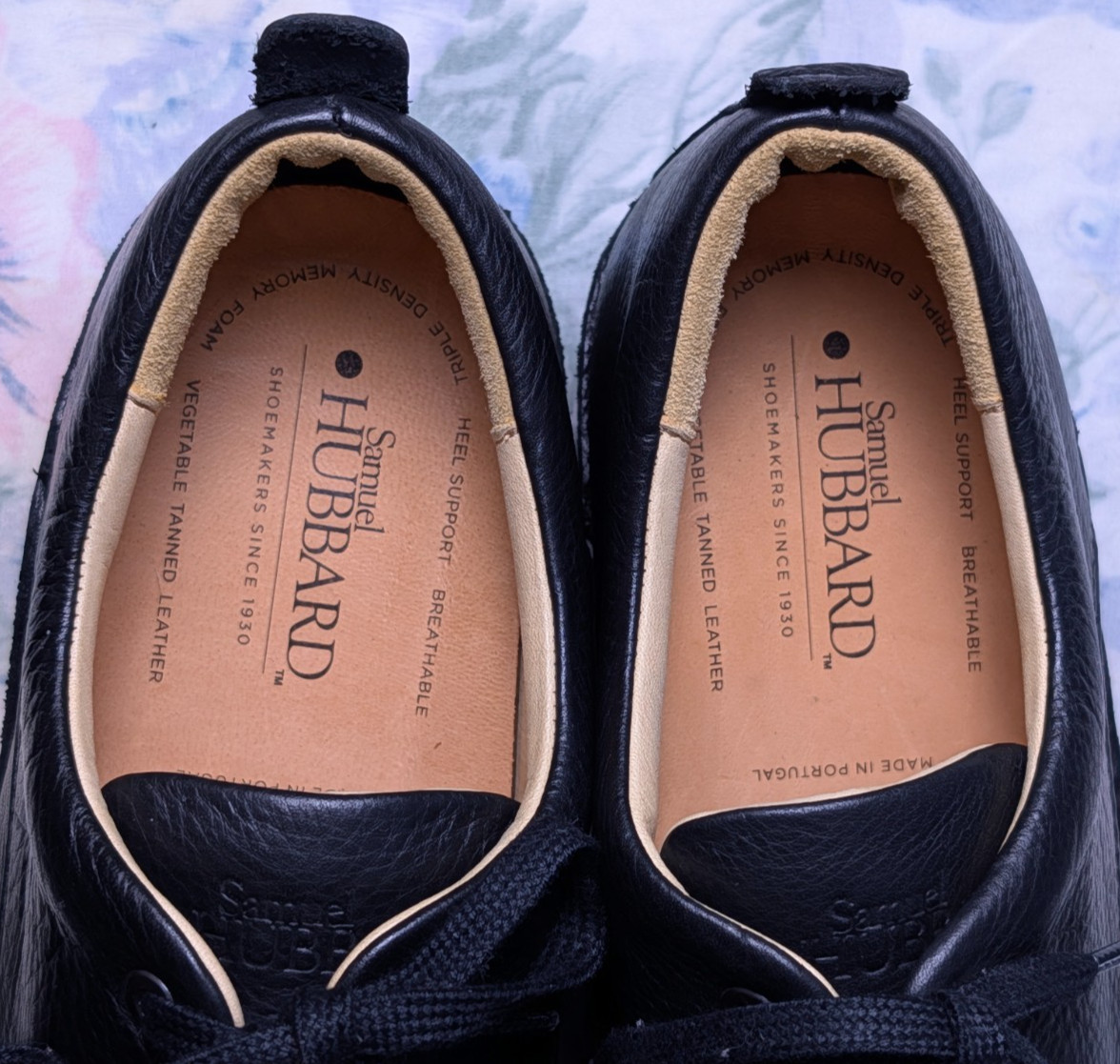 Samuel Hubbard Free Men’s 11.5 Black Leather Oxfords Vibram Shoes M1100 Portugal