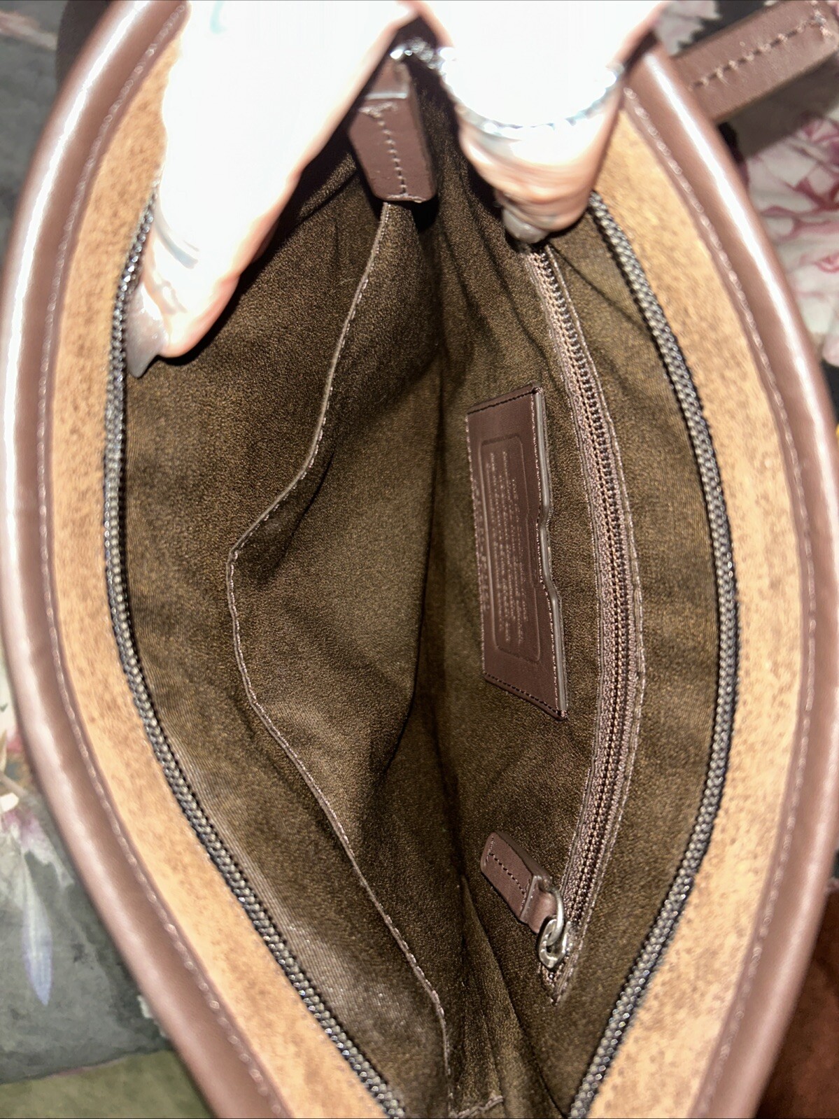 Coach Camden Leather Tech Crossbody Messenger Brown Bag F70920