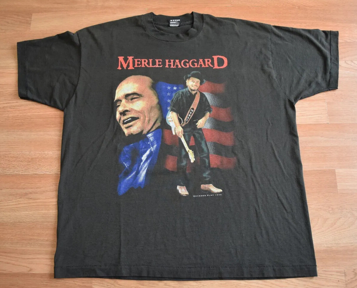 Vintage 1994 Merle Haggard Legend Tour Shirt Tee XL Country 90s George Jones
