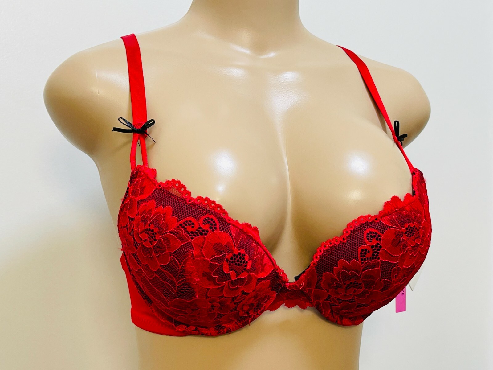 Extreme Ultimate Padding Power Lift Add 2 Cup Sizes Lace U Back Push Up Bra 1724