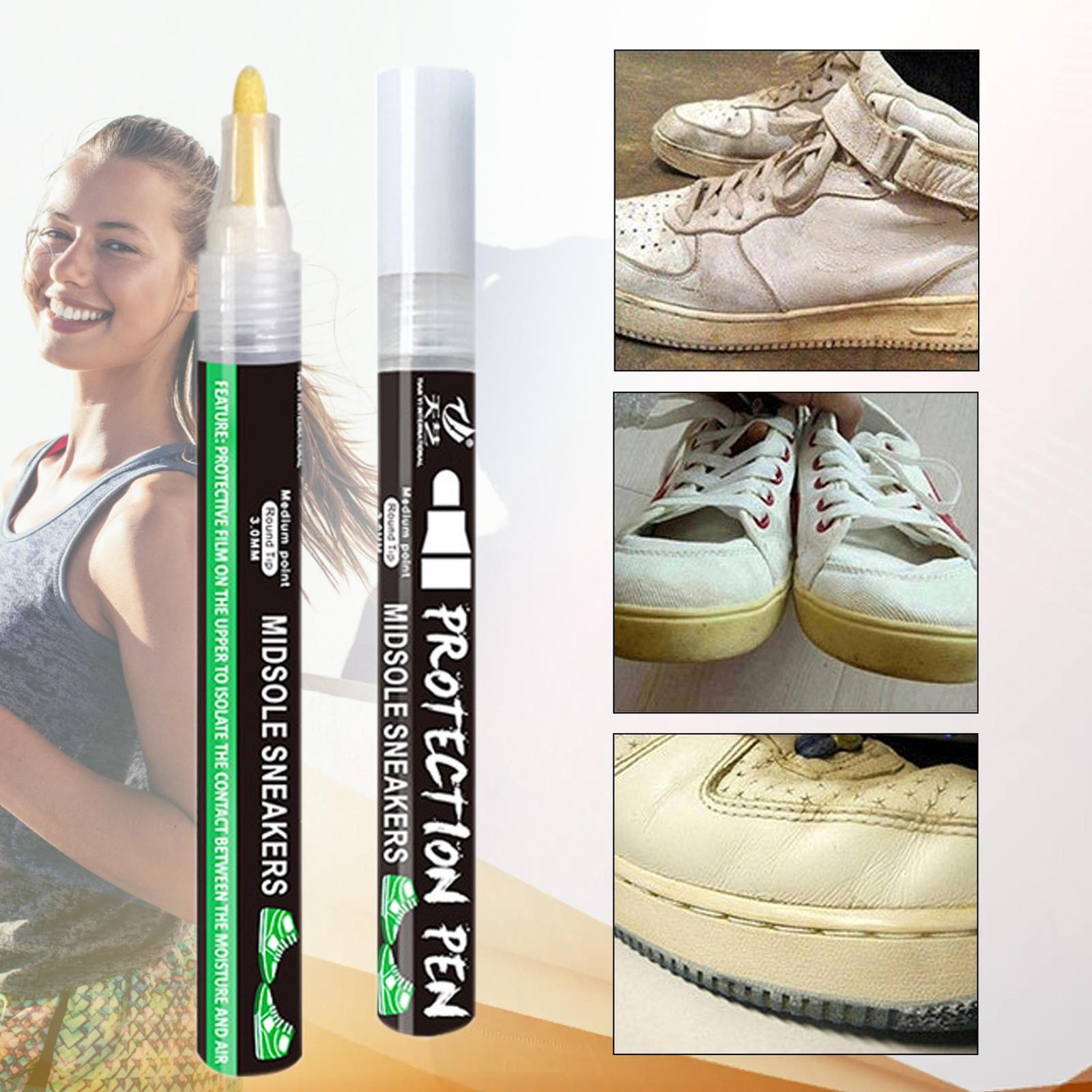 `Sneakers Whitening Repair Pen Anti Oxidation Shoe Cleaner White Stain Fix
