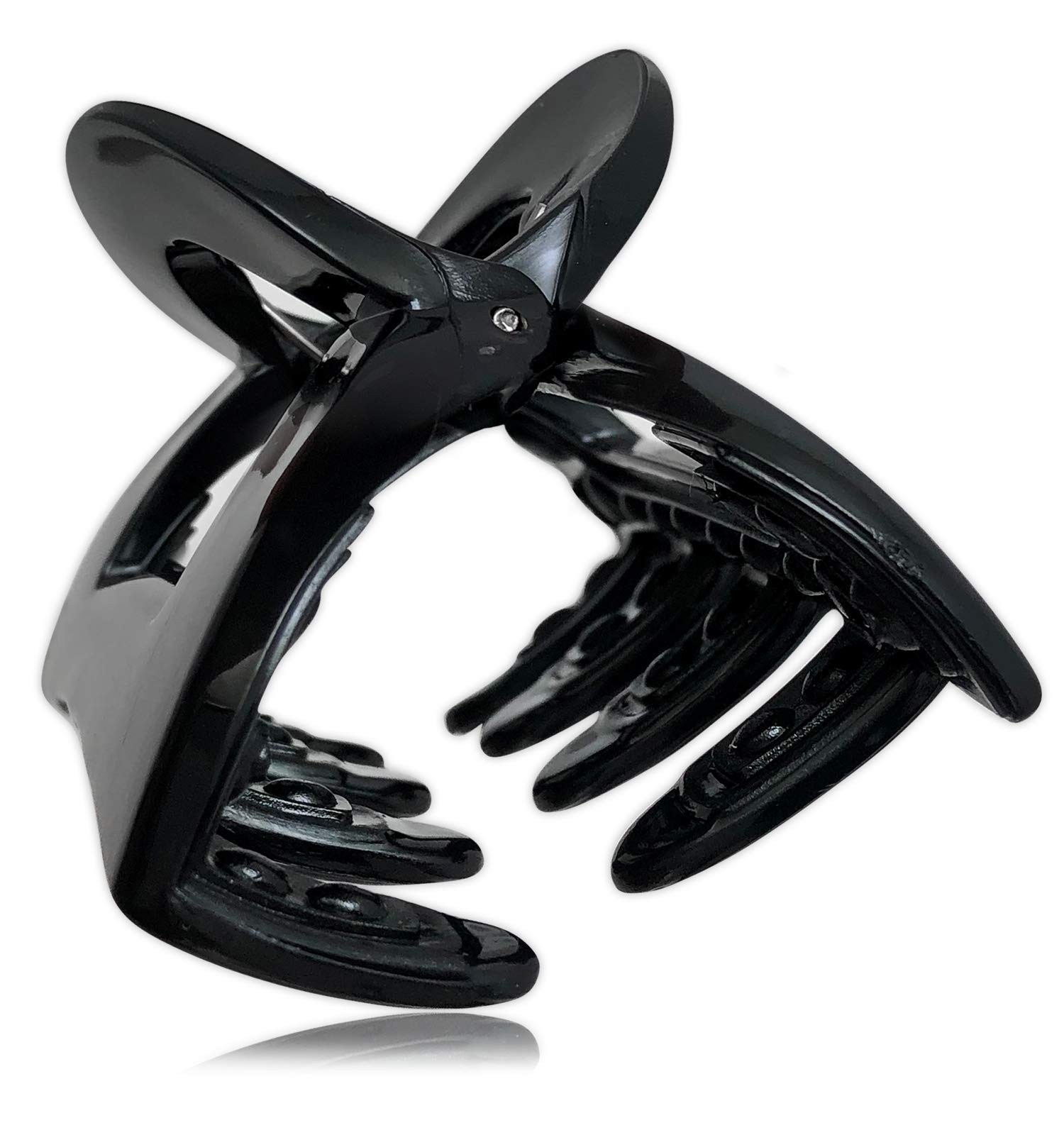 No-Slip Grip 5.5 cm Jaw Clips, women unisexAll Day Hold, 2-Count Per Pack (1-…