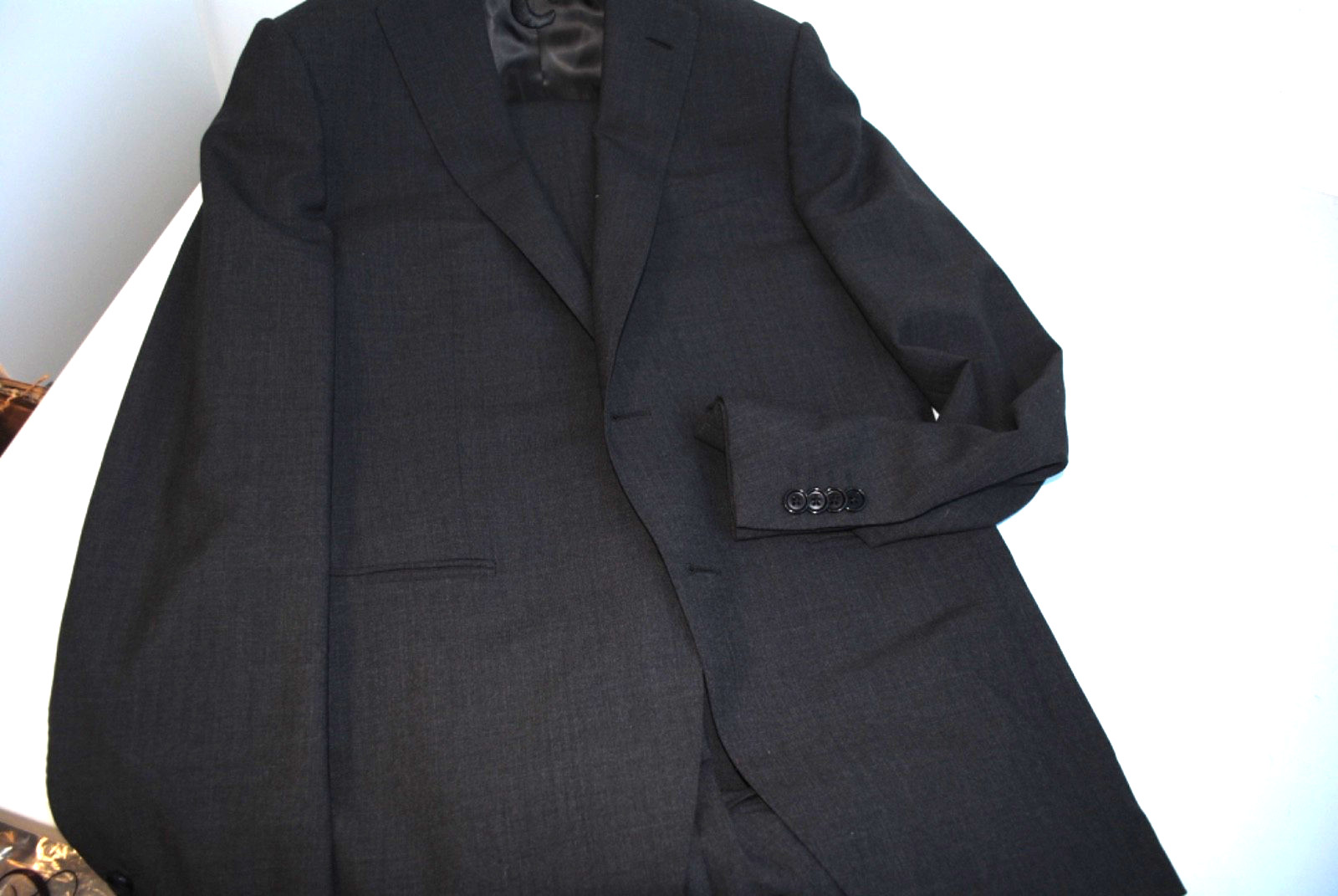 CARUSO TAILORING PARMA DRESS FRESH WOOL GREY WOOL 48 990.00 CART.7177L