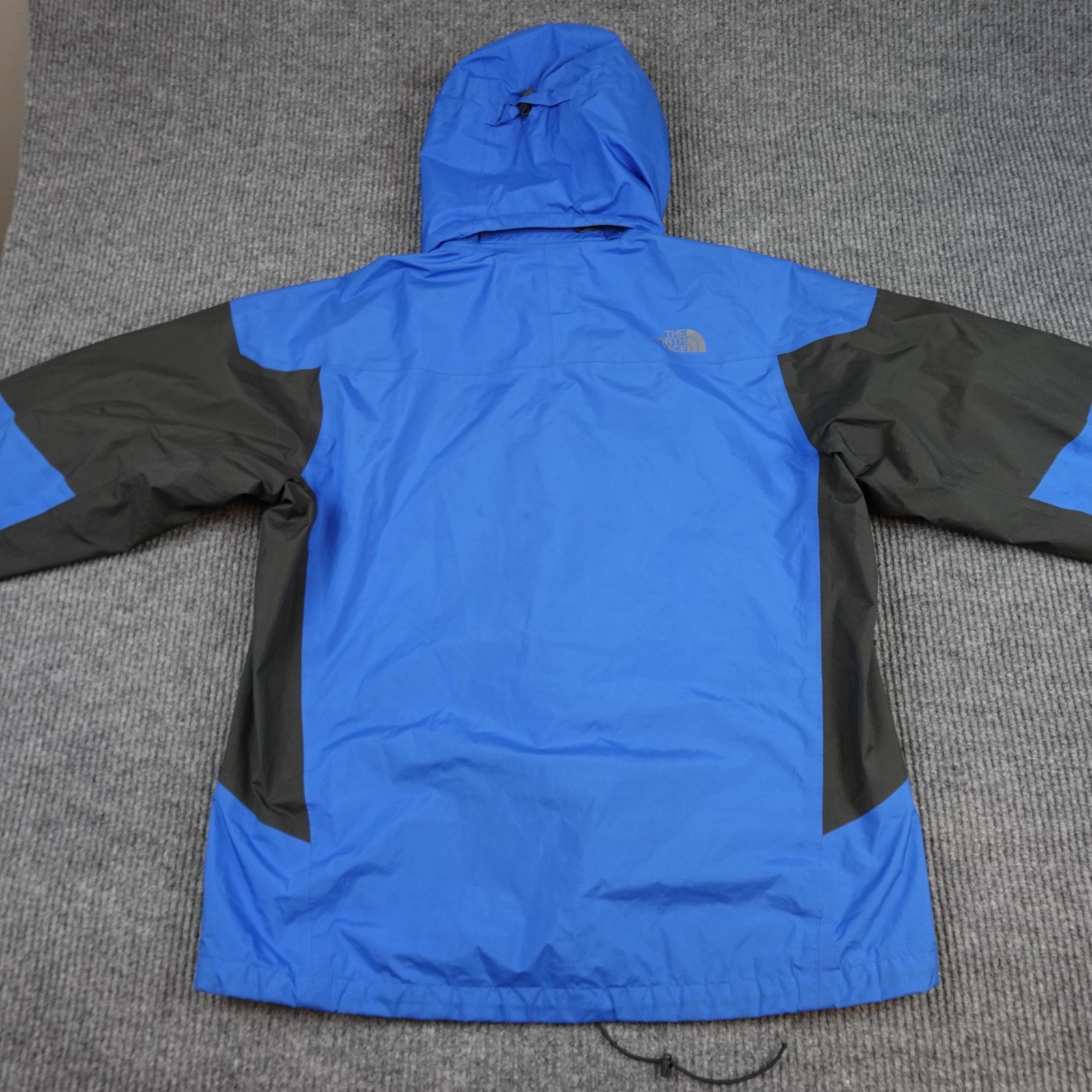 The North Face Goretex Jacket Mens Large Blue Hooded Ski Snow Shell Waterproof