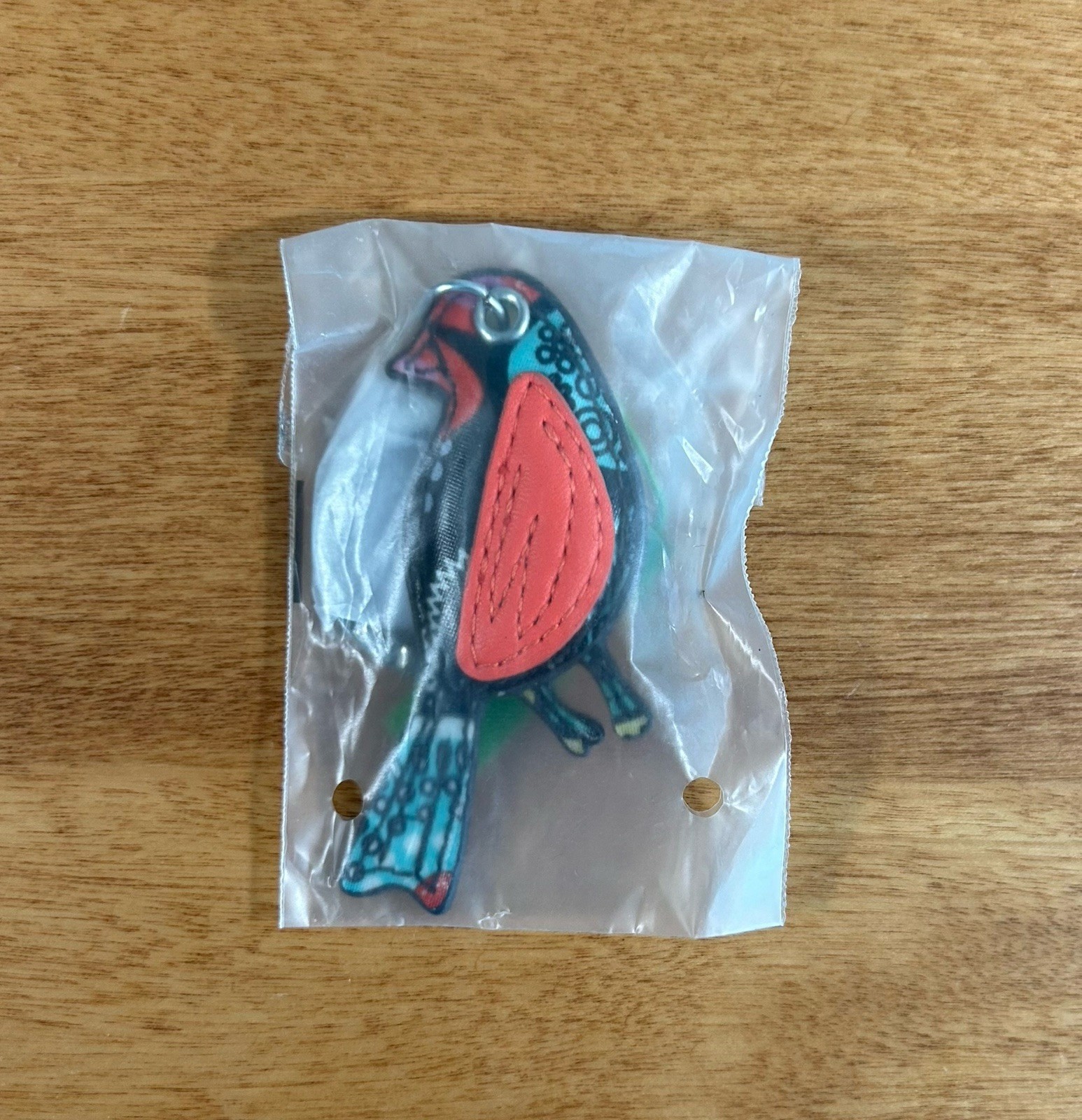 Vera Bradley Bird Keychain In Flower Shower 13657-157 Sealed NWT