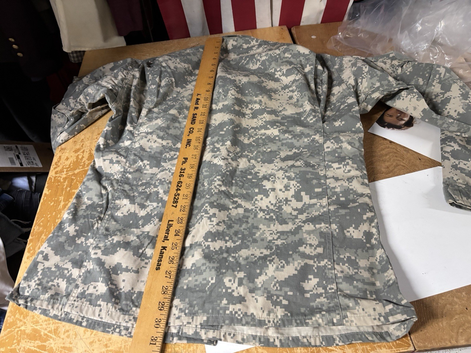 USGI Digi Camo ACU Combat Jacket Coat Medium M L Long Tall Army Ripstop Zip-up