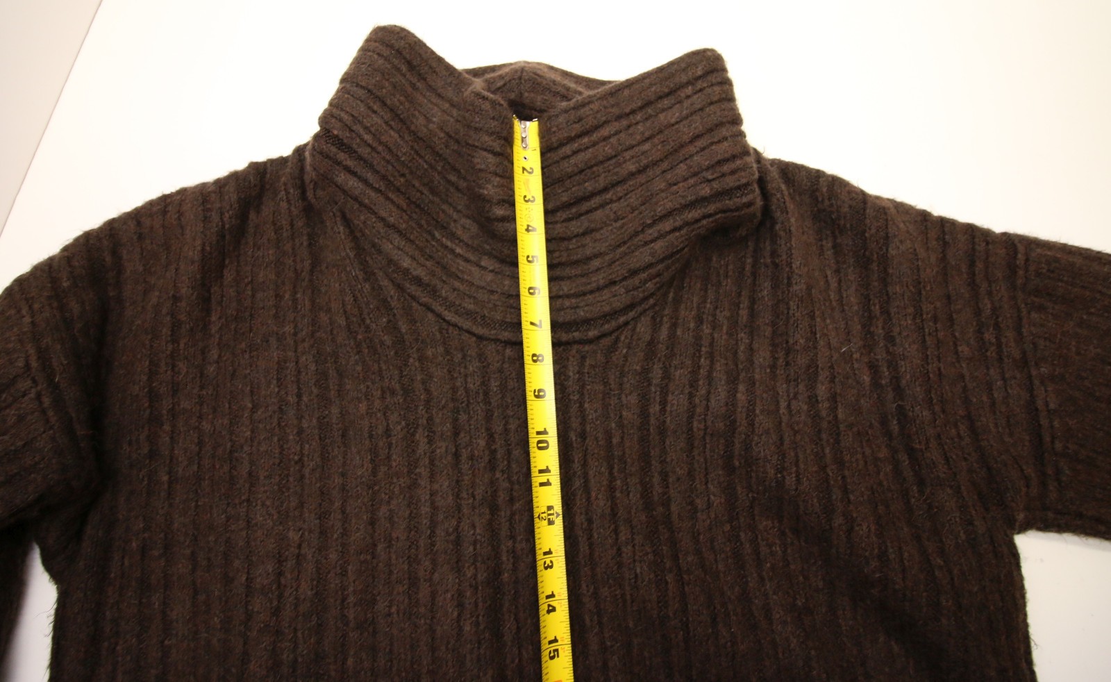 Source Unknown Becca Oversized High Roll Knit Pullover Womens OS Brown $240