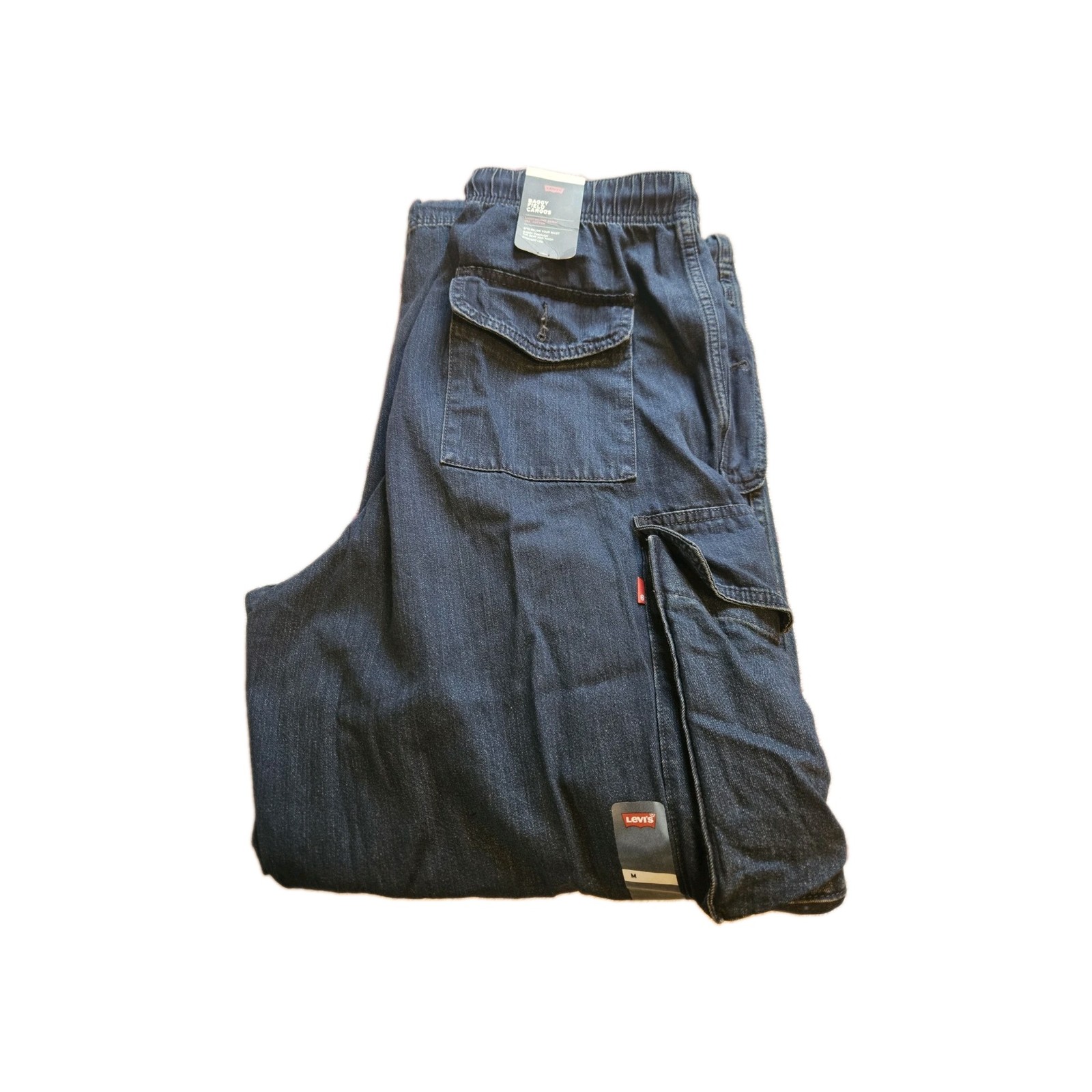 Levi’s Premium Baggy Field Cargos 100%Cotton Blue Men’s Pants Size M
