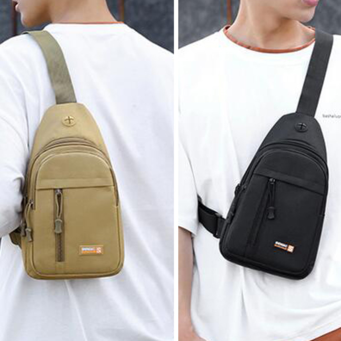 Men Backpack Tactical Sling Bag Chest Shoulder Fanny Pack Crossbody Sport Travel