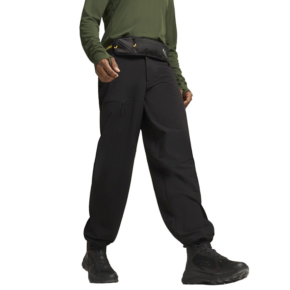 PUMA Seasons Softshell Athletic Pants Mens Black Casual Athletic Bottoms 5256210