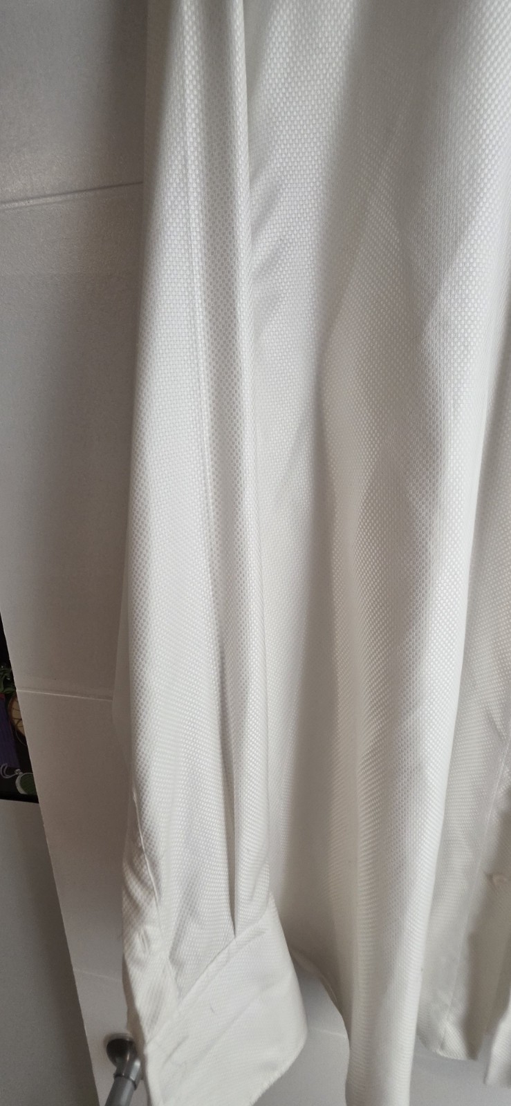 Brioni Men’s White Textured Dress Shirt Size 17 Made in Italy Luxury Cotton