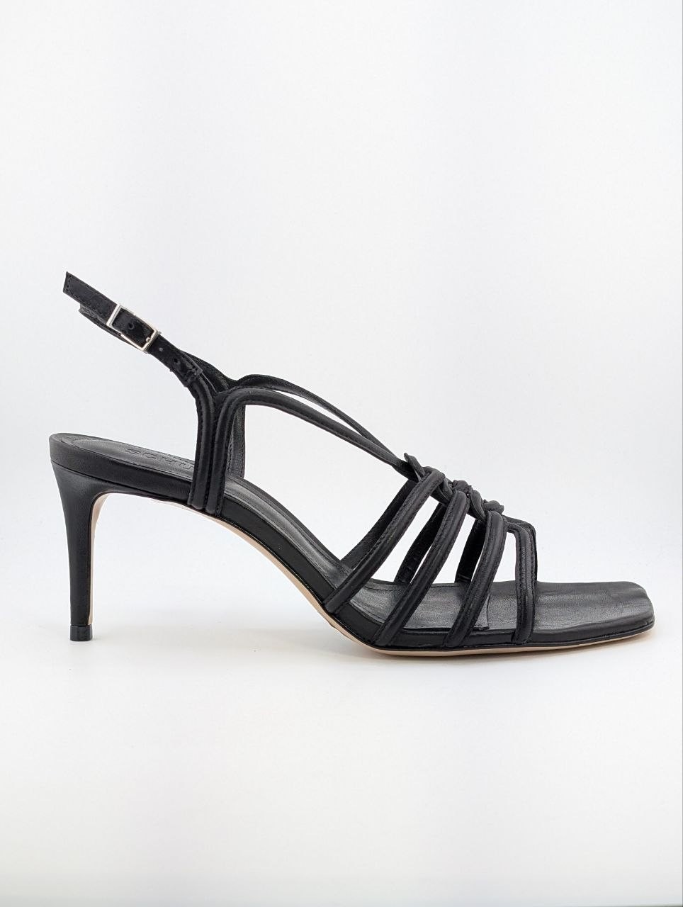 NIB Schutz Octavia Leather Heeled Sandal in Black, sizes 9 & 9.5 available