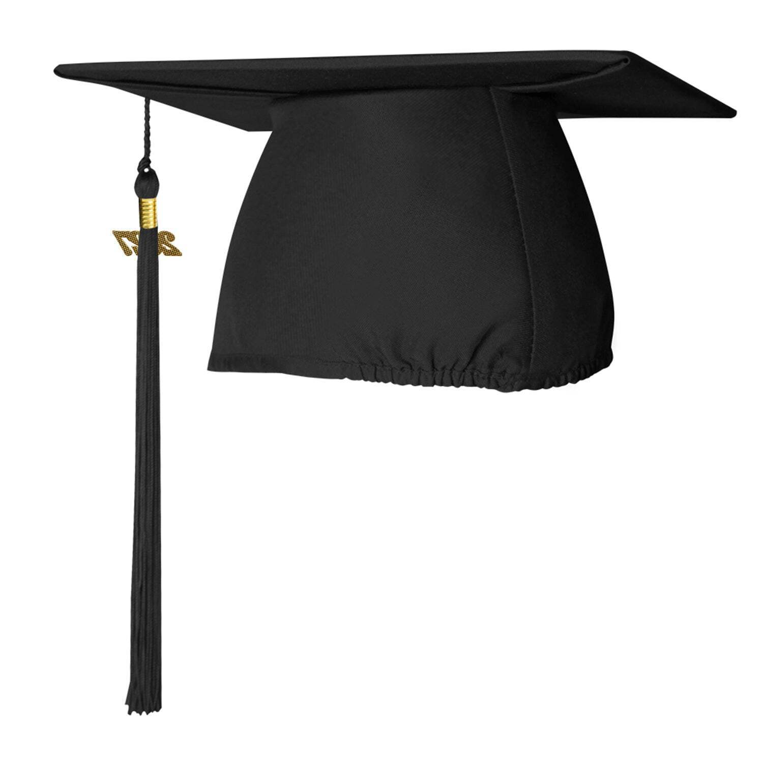 Endea Graduation Matte Black Cap & Tassel