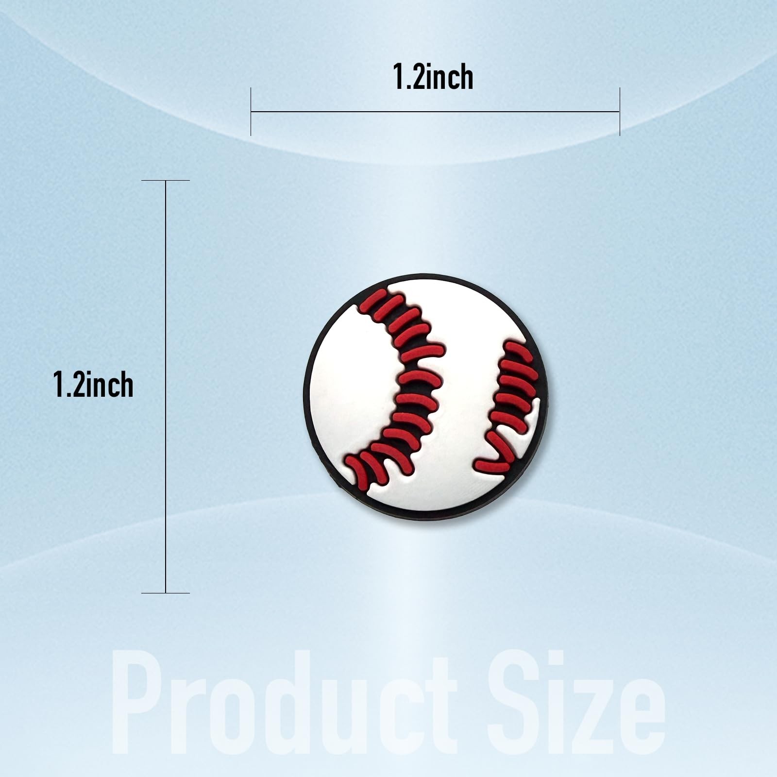 24 53Pcs Sports Ball Shoe Charms for Croc Clog Sandals Bracelets Decoration 5…