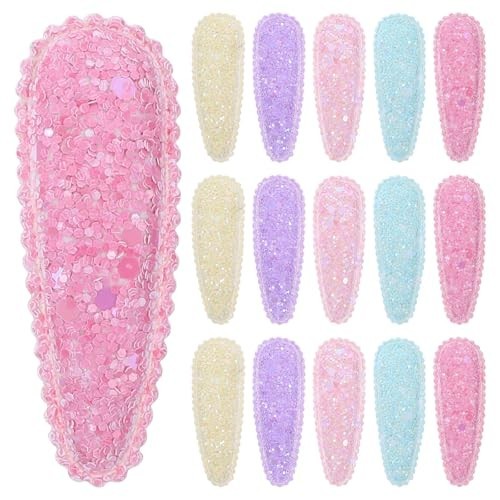 Girls Hair Accessories 20 Pc Snap Barrettes Non-Slip Cute Clips
