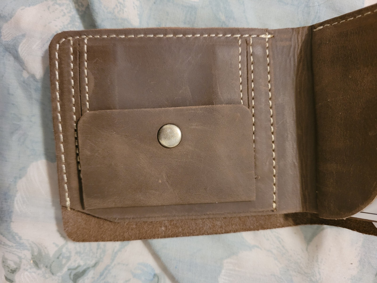 Genuine Leather Minimalist Bifold Wallets For Men RFID Blocking Slim Mens Wallet