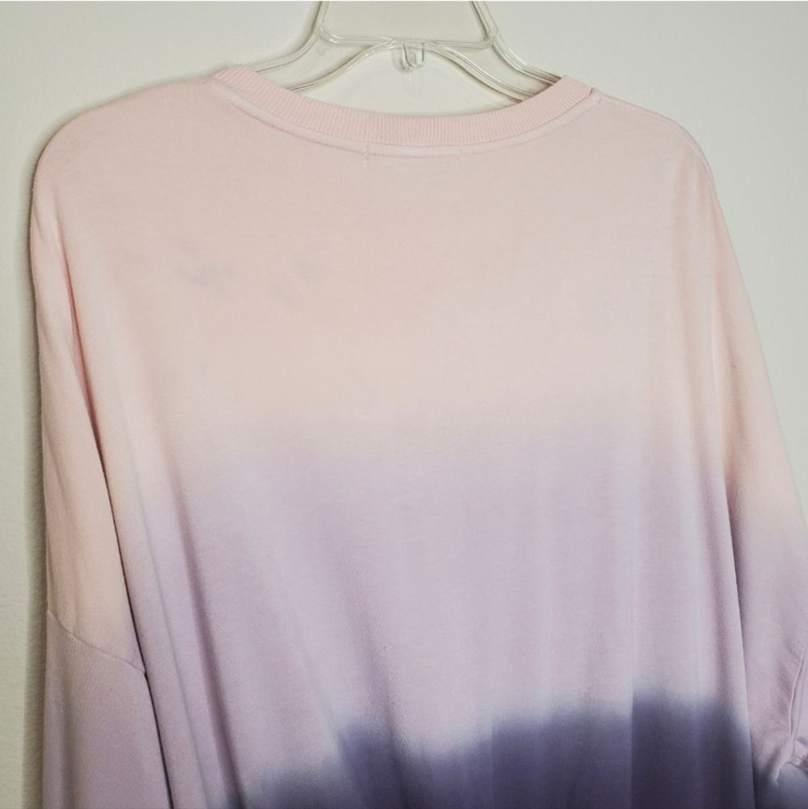 Young Fabulous & Broke Juliette Pink Ombre Dolman Pullover Crewneck Sweatshirt