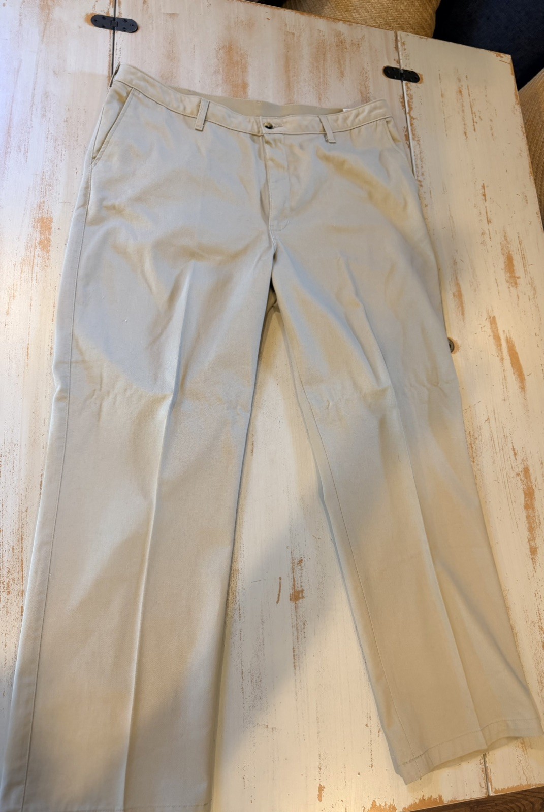 Wrangler Riata Tan Pleated Pants Mens Size 40×32 Tan Country Cowboy Western