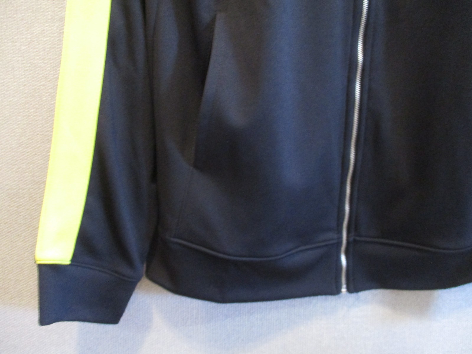 Hat And Beyond Retro Stripe Track Jacket Size Large Made in USA