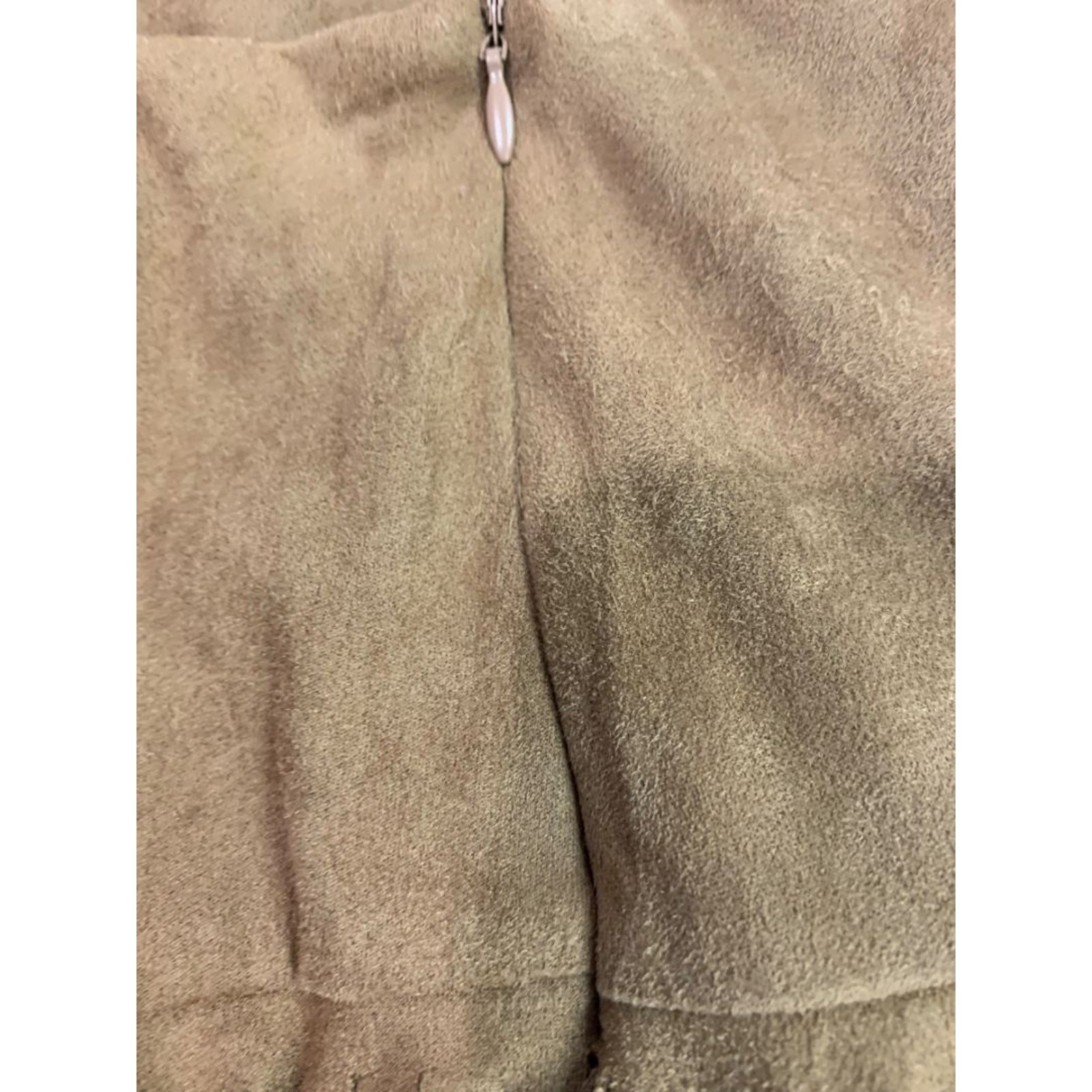 Size 3X Back in the Saddle Brown Fringed Midi Skirt Faux Suede Western