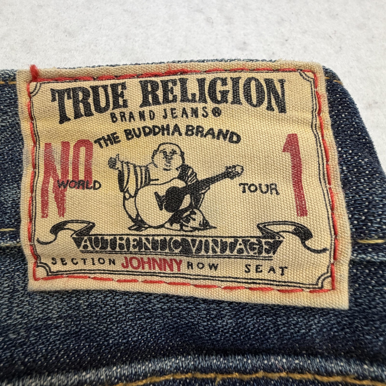 True Religion First Edition Johnny Dark Star Jeans 30×34 Straight Made USA
